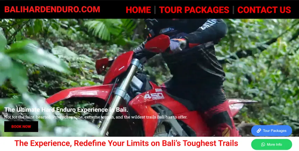 Bali Hard Enduro — Website Tur Adventure